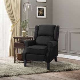 Recliner Massage Chair with Heat, Massage Recliner Chair with Remote Controller, Side Pocket, Black